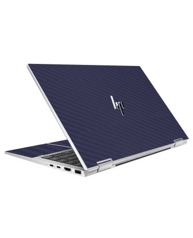 HP EliteBook X360 1040 G7 BLUE CARBON FIBER Laptop Skin