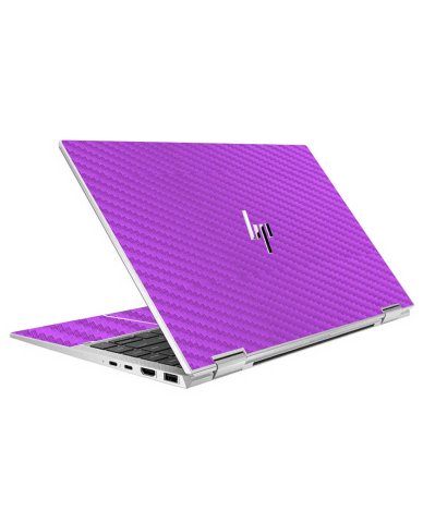 HP EliteBook X360 1040 G7 PURPLE CARBON FIBER Laptop Skin