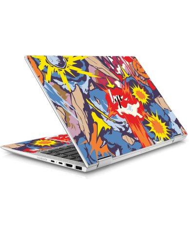 HP EliteBook X360 1040 G5 / G6 COMIC EXPLOSIONS Laptop Skin