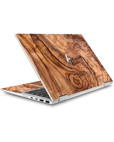 HP EliteBook X360 1040 G5 / G6 OLIVE WOOD Laptop Skin