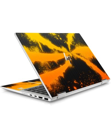 HP EliteBook X360 1040 G5 / G6 ORANGE TWIST Laptop Skin