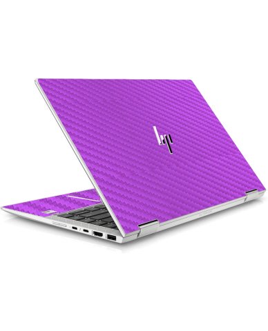 HP EliteBook X360 1040 G5 / G6 PURPLE CARBON FIBER Laptop Skin