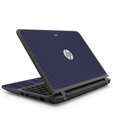 HP ProBook 11 G2 BLUE CARBON FIBER Laptop Skin
