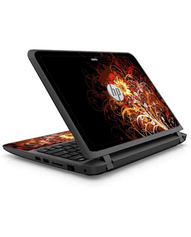 HP ProBook 11 G1 FIRE FLOWER Laptop Skin