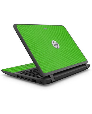 HP ProBook 11 G1 GREEN CARBON FIBER Laptop Skin