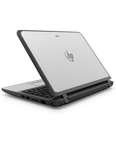 HP ProBook 11 G2 WHITE CARBON FIBER Laptop Skin