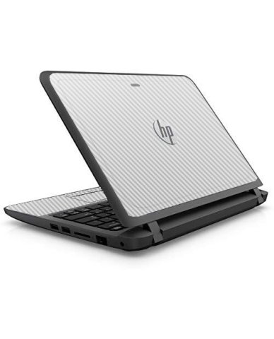 HP ProBook 11 G1 WHITE CARBON FIBER Laptop Skin