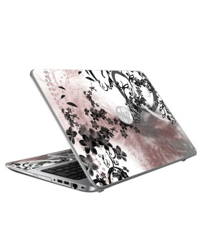 HP ProBook 440 G4 FLOWERS AND UMBRELLAS Laptop Skin