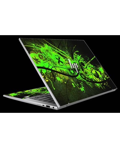 HP ZBook Firefly 14 G10 Mobile Workstation GRAFFITI GREEN Laptop Skin