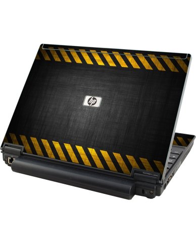 HP EliteBook 2510P BLACK CAUTION BORDER Laptop Skin