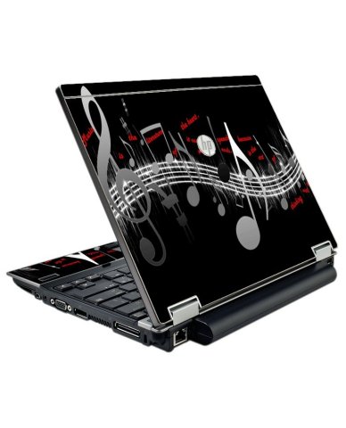 HP EliteBook 2540P MUSIC NOTES Laptop Skin