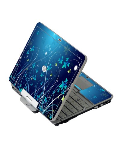 HP EliteBook 2730P BLUE FLOWERS Laptop Skin