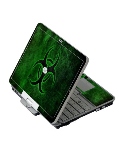 Green Biohazard HP 2760P Laptop Skin