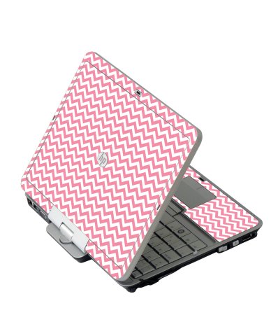 Pink Chevron Waves HP 2760P Laptop Skin