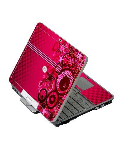 Pink Grunge Stars HP 2760P Laptop Skin
