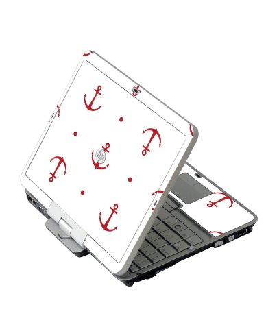 Red Anchors HP 2760P Laptop Skin