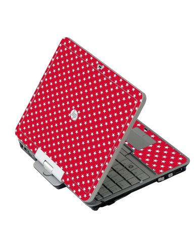 Red White Stars HP 2760P Laptop Skin