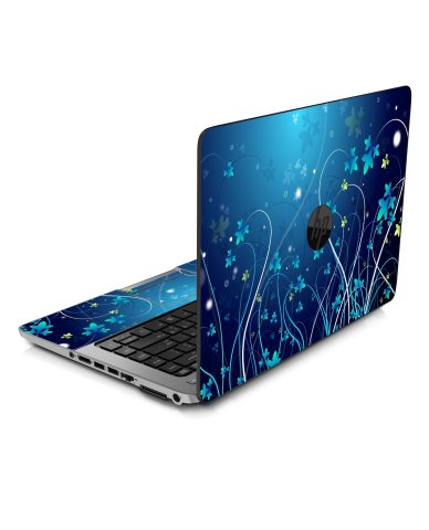 ProBook Stream Pro G2 BLUE FLOWERS Laptop Skin