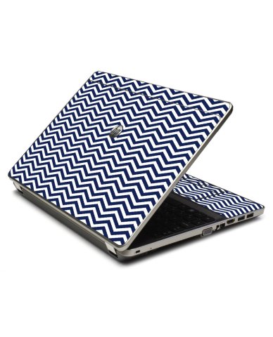 Blue Wavy Chevron 4535S Laptop Skin