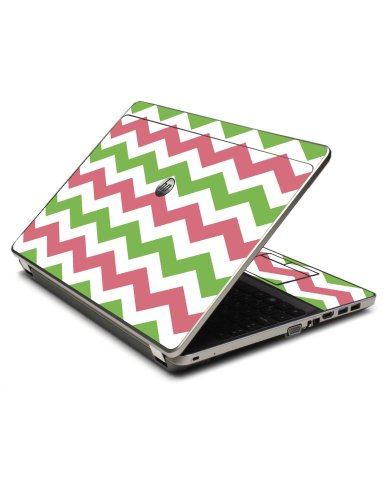Green Pink Chevron 4535S Laptop Skin