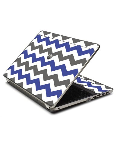 Grey Blue Chevron 4535S Laptop Skin
