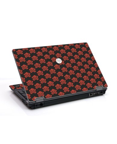 ProBook 6440B BLACK FLOWERS BURST Laptop Skin