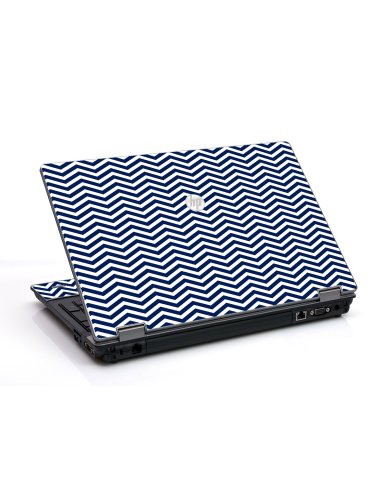 ProBook 6455B BLUE WAVY CHEVRON Laptop Skin