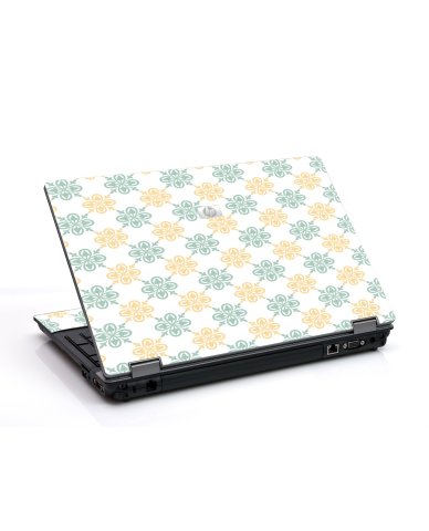 Yellow Green Flowers 6530B Laptop Skin