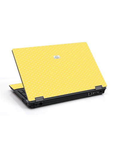 Yellow Polka Dot 6530B Laptop Skin