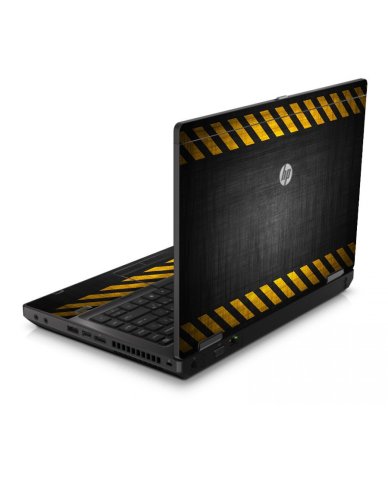 Black Caution Border 6560B Laptop Skin