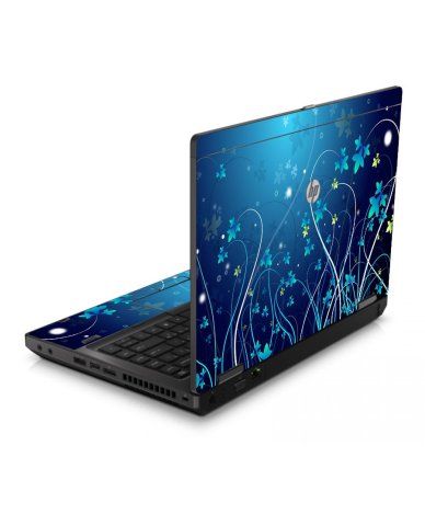 Blue Flowers 6560B Laptop Skin
