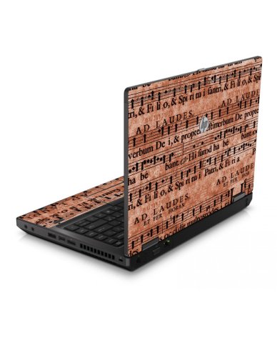 Latin Sheet Music 6560B Laptop Skin