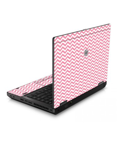Pink Chevron Waves 6560B Laptop Skin