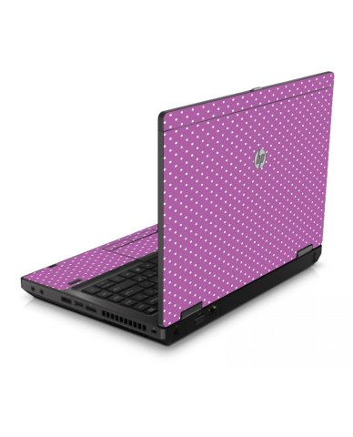 Purple Polka Dot 6560B Laptop Skin