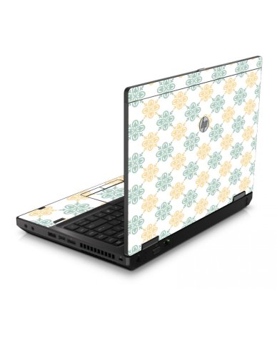 Yellow Green Flowers 6560B Laptop Skin