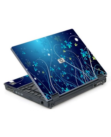 Blue Flowers 6710B Laptop Skin