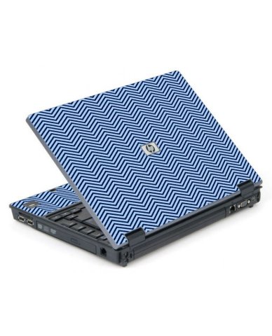 Blue On Blue Chevron 6710B Laptop Skin