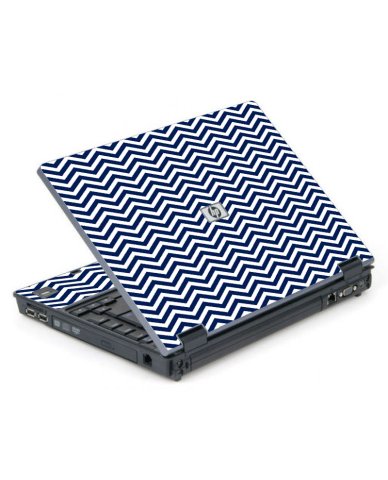 Blue Wavy Chevron 6710B Laptop Skin