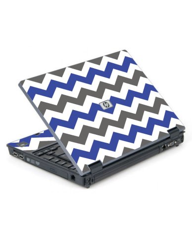Grey Blue Chevron 6710B Laptop Skin