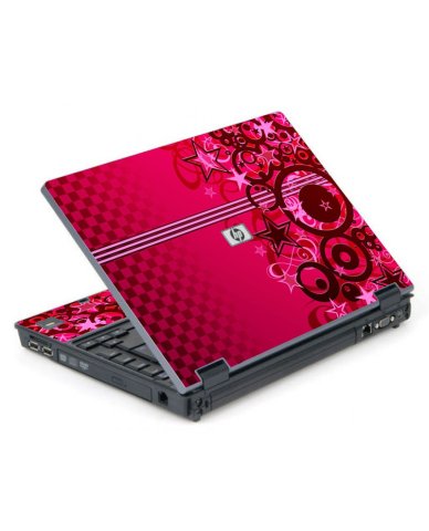 Pink Grunge Stars 6710B Laptop Skin