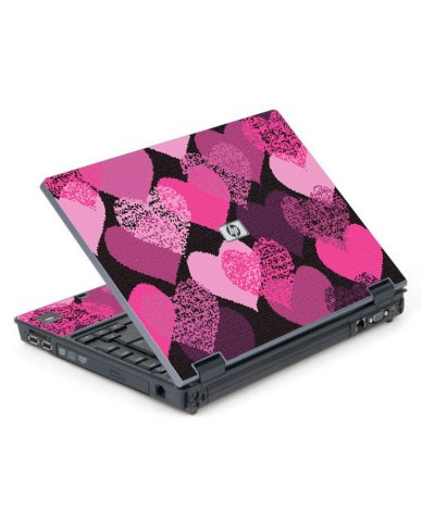 Pink Mosaic Hearts 6710B Laptop Skin