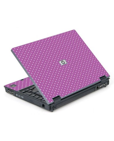 Purple Polka Dot 6710B Laptop Skin