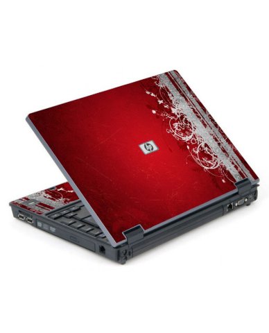 Red Grunge 6710B Laptop Skin