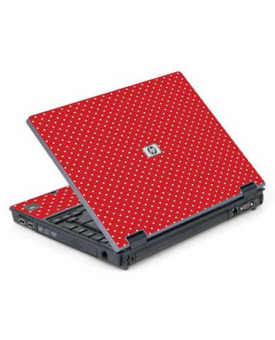 Red Polka Dot 6710B Laptop Skin