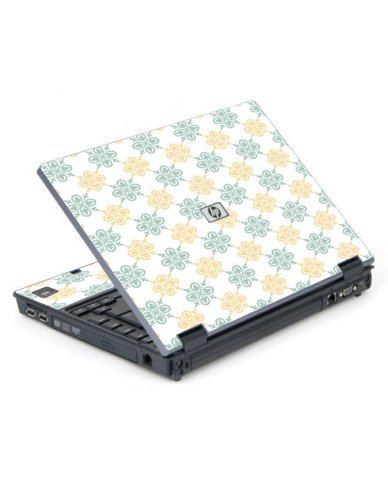 Yellow Green Flowers 6710B Laptop Skin