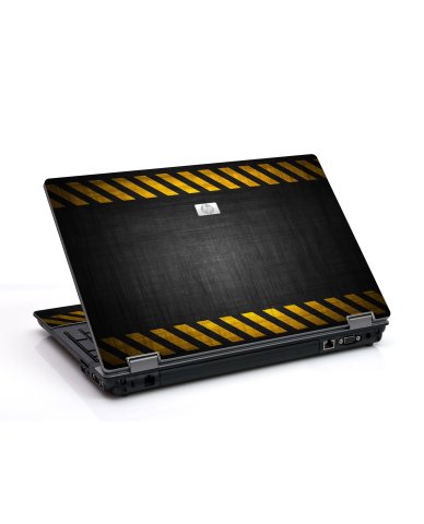 Black Caution Border 6730B Laptop Skin
