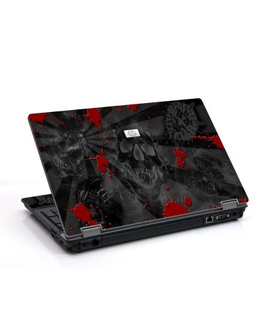 Black Skulls Red 6730B Laptop Skin