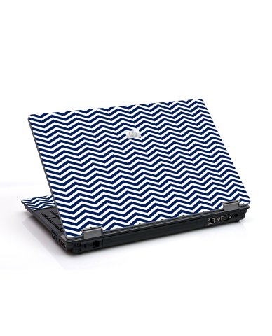 Blue Wavy Chevron 6730B Laptop Skin