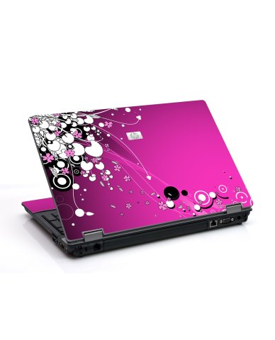 Pink Flowers 6730B Laptop Skin
