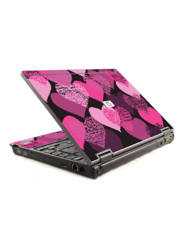Pink Mosaic Hearts 6930P Laptop Skin